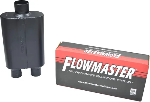 Vista 2 de Truck Exhaust Kits - Shop Line Sistema de escape dual Tubo aluminizado de 2.5 pulgadas Silenciador Flowmaster Super 44 de 2.5 pulgadas con salida