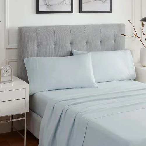 Vista 8 de Eclipse Sleep Solutions Plaza Cooling King - Juego de sábanas de 4 piezas en Peacoat