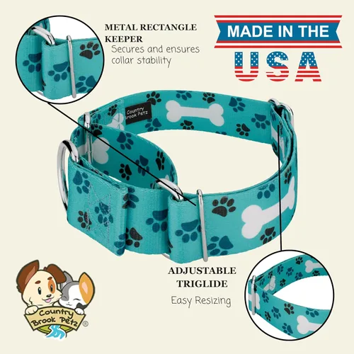 Vista 8 de Country Brook Petz - Collar de perro Oh My Dog Martingale - Colección Dog's Life con 1 diseño divertido (1 1/2 pulgadas, mediano)