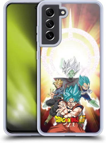 Vista 283 de Head Case Designs Funda de gel con licencia oficial de Dragon Ball Super Group Future Trunks Arc Characters [protección de grado militar] compatible