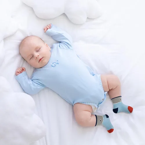 Vista 6 de ONESING 12 pares de calcetines para recién nacidos, calcetines unisex para bebés, niñas y niños pequeños, calcetines de 0-12 y 12-24 meses
