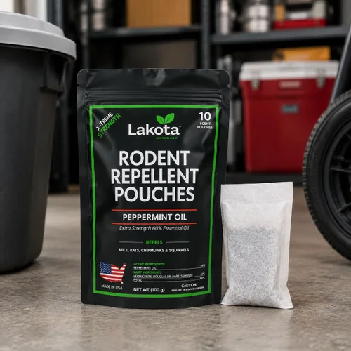 Vista 4 de Lakota - Bolsas repelentes de ratones extra fuertes, aceite de menta
