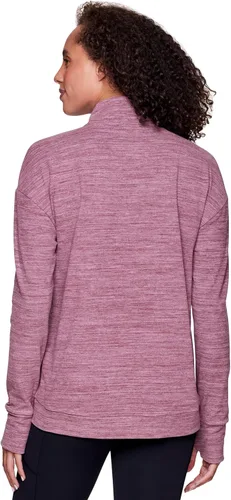 Vista 2 de Avalanche Sudadera con cremallera de 14 para mujer, ligera, con cremallera parcial y cuello alto falso