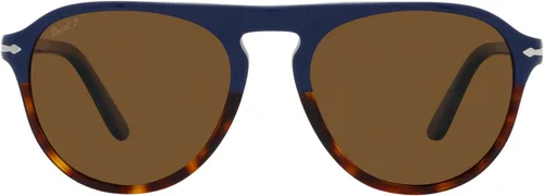 Vista 3 de Persol PO3302S Pilot - Gafas de sol para hombre, VerdeHavana ChiaraNegro Polarizado