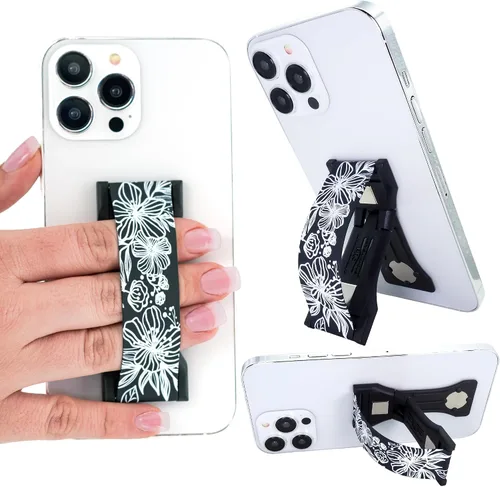 Vista 16 de LOVEHANDLE PRO Premium Phone Grip - Correa de silicona para teléfono - Soporte magnético para teléfono y soporte para teléfono inteligente y tableta
