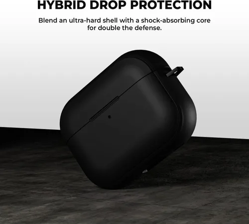 Vista 7 de HUSH Funda premium para Airpods Pro de 2ª generación compatible con Airpods Pro de 1ª/2ª generación, compatible con carga inalámbrica