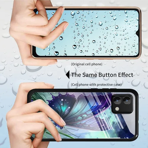 Vista 373 de Funda para Motorola Moto G Stylus 5G 2021 de vidrio templado, funda negra con diseño de mujer negra africana para mujeres y hombres, antiarañazos, a