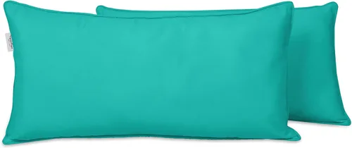 Vista 29 de Funda de almohada lumbar de tela de poliéster para interiores y exteriores, impermeable, rectangular, para todo tipo de clima, para muebles