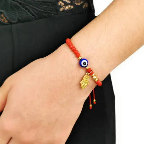 Vista 2 de Pulsera contra el mal de ojo - Pulsera de protección - Tutti Jewelry