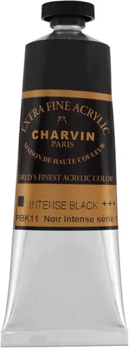 Vista 45 de Charvin Pintura acrílica profesional extrafina – verde absenta, tubo de 2.1 fl oz, pigmentos de triple fresado, resistente a la luz, pinturas
