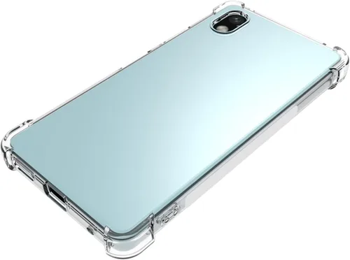 Vista 5 de USTIYA Caso para Sony Xperia Ace III 3 Clear TPU cuatro esquinas cubierta protectora transparente suave funda