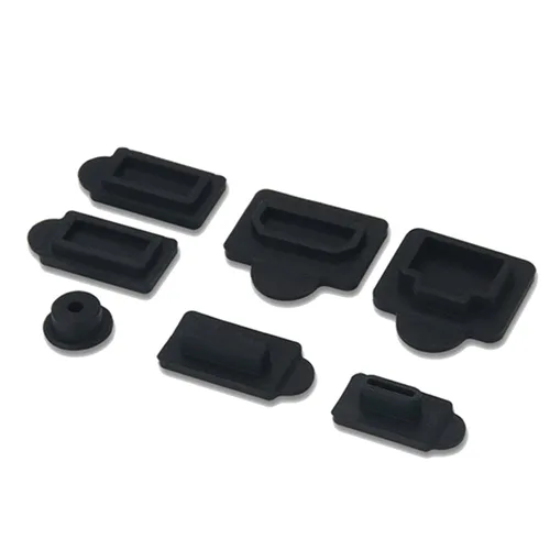 Vista 5 de 7 Pieces Silicone Dust Plugs Compatible with Ps5 Digital & Disc Edition Console Dust Cover, USB HDMI Interface Type AC LAN Port Dustproof Protector