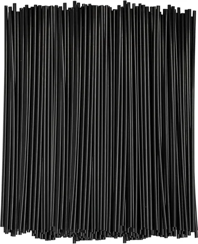 Vista 6 de Comfy Package [7 pulgadas, caja de 10,000] agitadores de bebidas de café negro y pajitas de cóctel, palitos desechables de plástico para bebidas