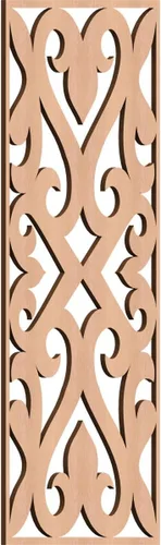 Vista 11 de Keene Paneles de pared decorativos de madera con calado, 9 3/8 pulgadas de ancho x 24 3/8 pulgadas de alto x 1/4 de alto, abedul Birch