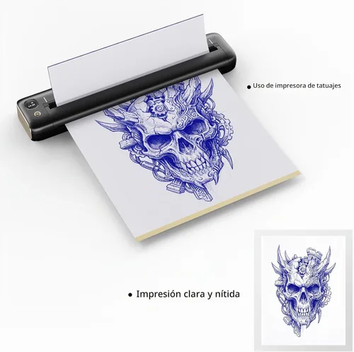 Vista 7 de 35 hojas de papel de plantilla de tatuaje, papel de transferencia térmica