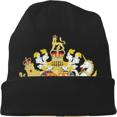 Vista 7 de Reino Unido Inglaterra Real Escudo de Armas Reino Unido Adulto Sombrero de Punto Beanie Invierno Cálido Cráneo Sombrero - Hombres Mujeres