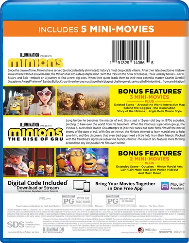 Vista 3 de Minions 2-Movie Collection - Blu-ray + Digital