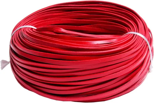 Vista 18 de Cuerda de cuero genuino de 21 yardas, cuerda plana de cuero trenzado para hacer joyas, collares, pulseras, cordones de zapatos, correas de bolsa