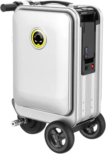Vista 3 de SE3S Smart Riding Luggage Electric Suitcase Scooter with Removable Battery (silver)