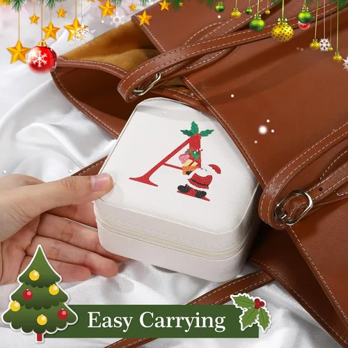 Vista 6 de Parima Regalos para hija organizador de joyas, estuche de joyería de viaje para hija, regalos de cumpleaños para hija, regalos de Navidad, regalos
