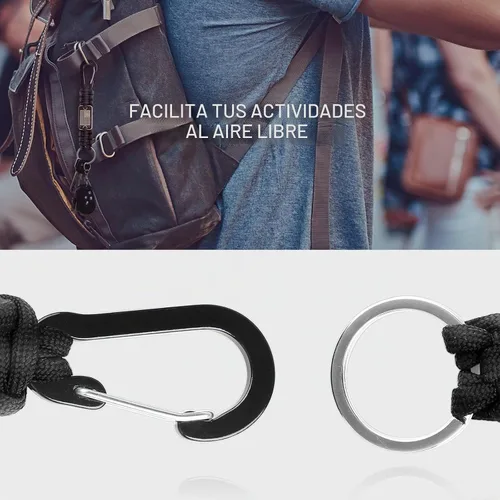 Vista 4 de 2 piezas de cordón elegante y duradero para llaves - Cordón de cuello resistente de paracord con diseño de bandera de EE. UU. para billeteras