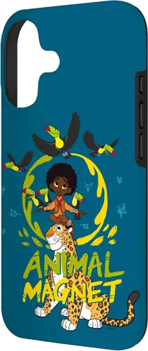 Vista 2 de Disney Encanto Antonio Animal Magnet - Carcasa para iPhone 17, color verde azulado oscuro