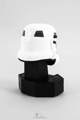 Vista 3 de PUREARTS - Figura de estatua de Starwars (casco original de Stormtrooper) 1:3, color blanco