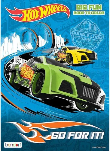 Vista 5 de Hot Wheels Libro de actividades y colores Jumbo Go for it