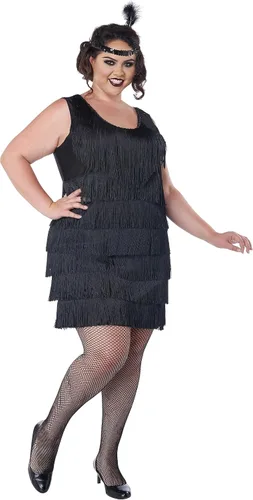 Vista 2 de California Costumes disfraz estilo moda charlestón talla grande, para mujer