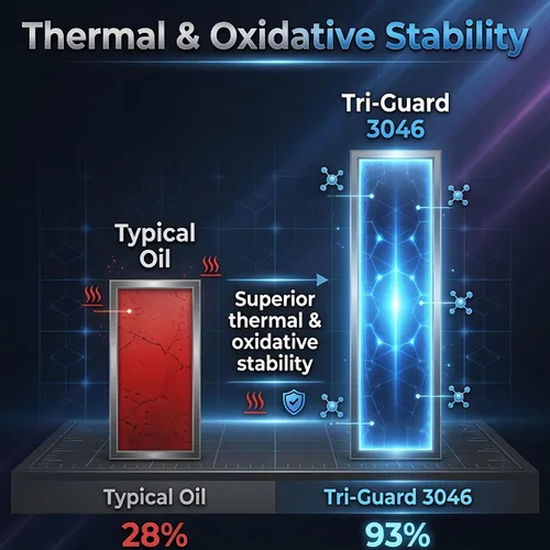 Vista 5 de Tri-Guard 3046 ISO 46 - Aceite sintético para compresor de aire – Intervalo de drenaje de 8,000 horas, protección de barniz y óxido, demulsible, sin