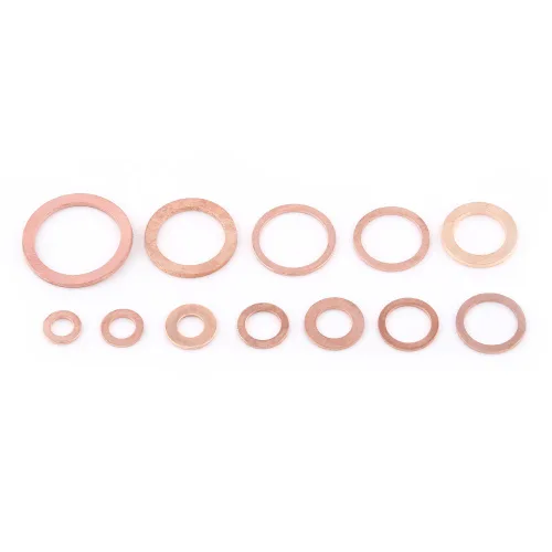 Vista 9 de 280PCS 12 Sizes Copper Flat Washer, Copper Washers Assortment Kit Plain Washers with Box Fitting for Screws Bolts Fasteners