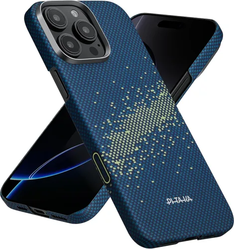 Vista 15 de pitaka Funda para iPhone 16 Pro de 6.3 pulgadas, compatible con MagSafe, ultra delgada, con sensación sin funda, tejido de fibra de aramida 600D