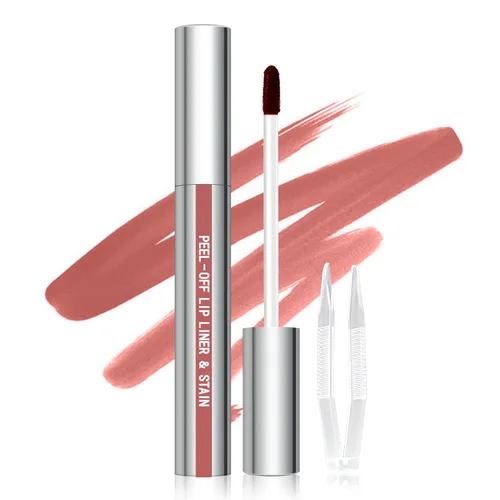 Vista 11 de Cilrofelr Delineador de Labios Despegable, Delineador de Labios Tatuaje de Larga Duración con Pinzas, Tinte de Labios Despegable con Acabado Mate
