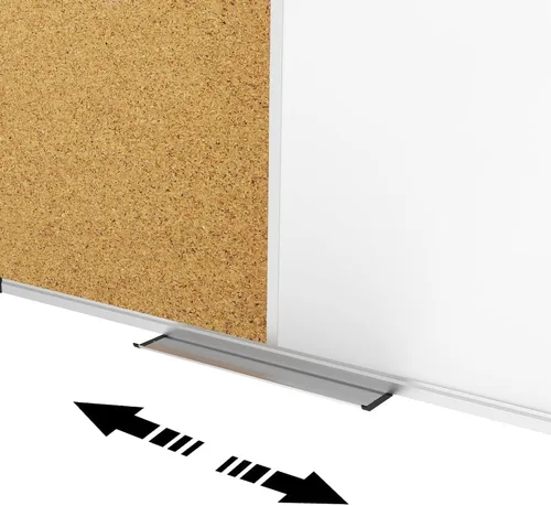 Vista 6 de XBoard Pizarra magnética 36 x 24 - Pizarra blanca combinada de borrado en seco Tablero de corcho 36 x 24