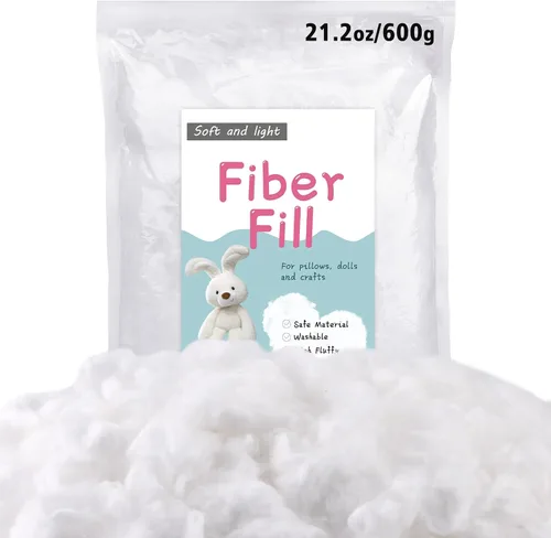 Vista 17 de LOKUNN Fibra de poliéster de 2.12 oz/60 g, relleno de fibra de poliéster (2.12 oz ~ 3.97 libras), relleno para animales de peluche, relleno