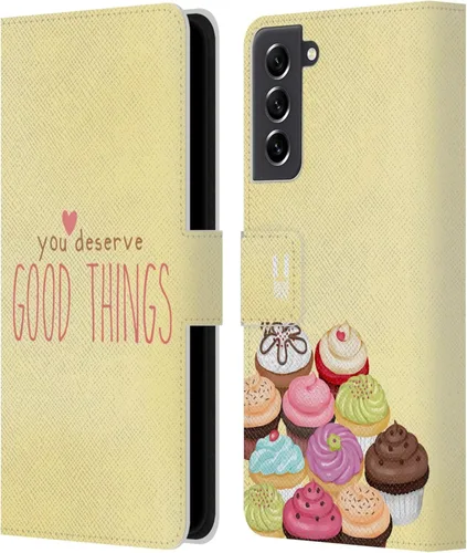 Vista 69 de Head Case Designs Assortment Cupcakes Happiness Leather Wallet Case Compatible with Samsung Galaxy A07 4G Surtido