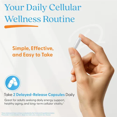 Vista 4 de Doctor's Best Suplemento NMN para mujeres y hombres, apoya la producción de NAD+ y energía celular, beta nicotinamida mononucleótido, 200 mg por