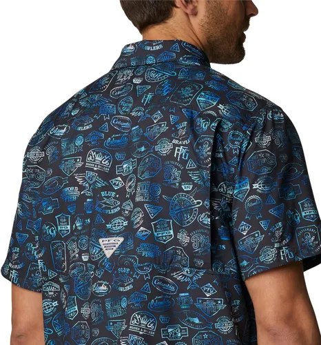 Vista 5 de PFG Super Slack Tide Camp - Camiseta para hombre, color gris