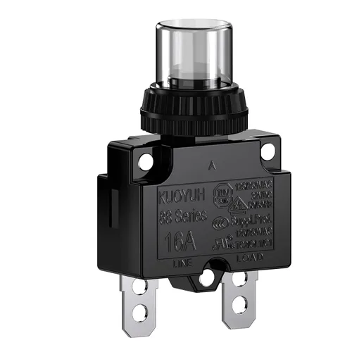 Vista 10 de Disyuntores de 3 Amperios Protector de Interruptor de Sobrecarga Térmica Serie 88 Restablecimiento Manual con Botón Pulsador con Terminales