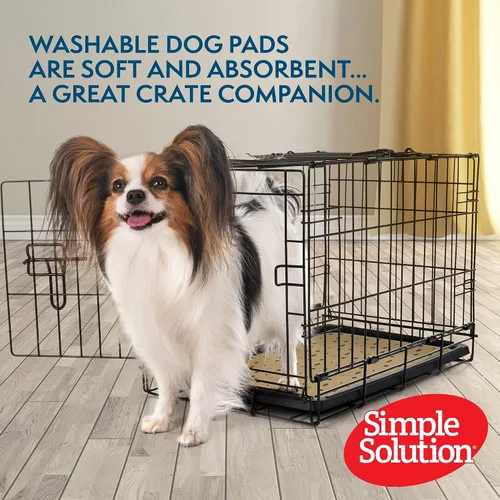Vista 4 de Solución simple grande lavable- capacitación y viajes perro pad, 30 x 32, 2 pack