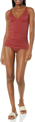 Vista 4 de Tienda Essentials Top de baño tankini para mujer (disponible en tallas extragrandes)