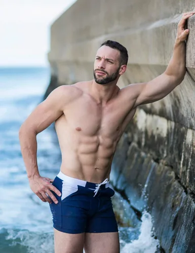 Vista 5 de taddlee Hombres Bañadores Swimwear Solid Basic Long Bañador para Boxer Trunks Junta Shorts