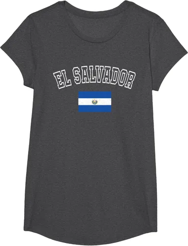 Vista 46 de Camiseta vintage con diseño de la bandera de El Salvador
