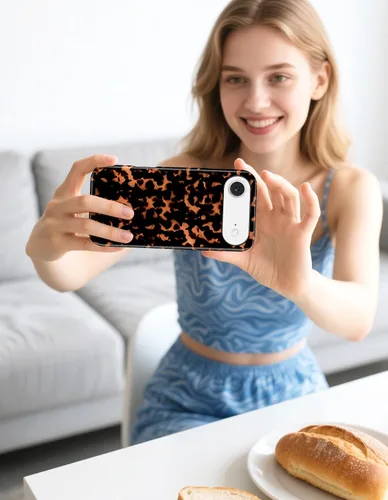 Vista 279 de Jusy Funda compatible con MagSafe con estampado de caparazón de tortuga marrón para iPhone 7/8/SE, cubierta protectora de TPU suave magnética