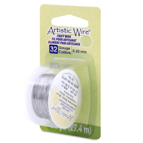 Vista 11 de Artistic Wire, Alambre de acero inoxidable calibre 18, 57 pies