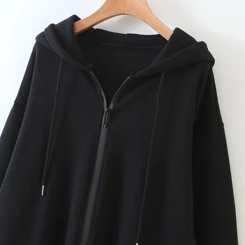 Vista 4 de Hemlock Sudadera con capucha y cremallera para niñas adolescentes, sudadera de manga larga con capucha, chaqueta deportiva
