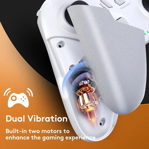 Vista 4 de Uberwith Wireless Game Controller, Dual Vibration Joystick Gamepad Computer Game Controllerfor PC Windows 7810, PS3TV BoxLaptopAndroid Mobile Phones
