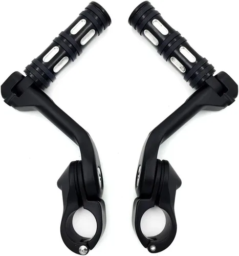 Vista 2 de XKH - Juego de clavijas negras con kit de montaje ajustable en ángulo de 5 pulgadas de largo, compatible con protector de motor de 1.25 pulgadas