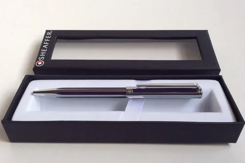 Vista 2 de Sheaffer Bolígrafo de barril de rayas violeta intenso intenso