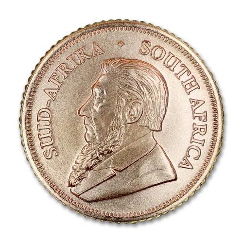 Vista 3 de Moneda Krugerrand de Oro Sudafricano de 1/10 oz 2025 Brillante Sin Circular con Certificado de Autenticidad 1/10 Rand BU Brilliant Uncirculated